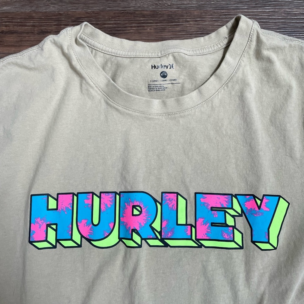 Tan XL Mens Hurley Tee